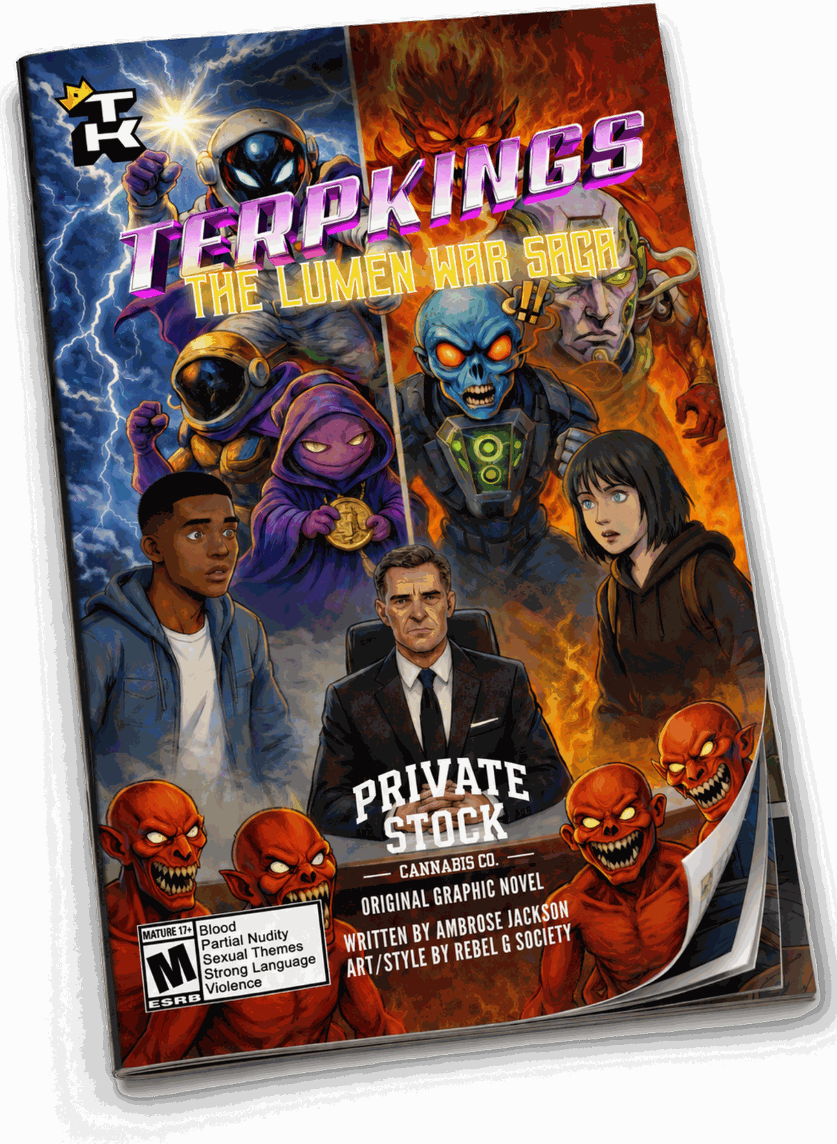TerpKings: The Lumen War Saga Part 1 — original graphic novel cover